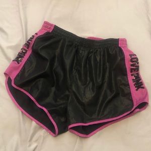 Pink Victoria’s Secret shorts